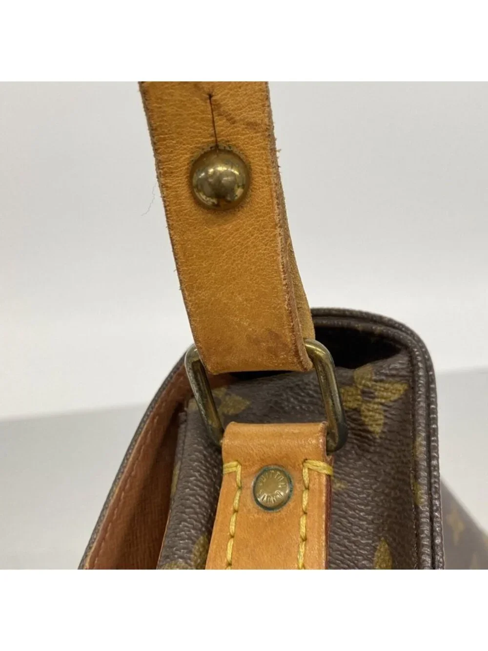 Louis Vuitton Shoulder Bag Monogram Cartouchiere MM Brown